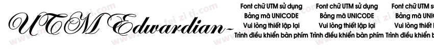 UTM Edwardian字体转换